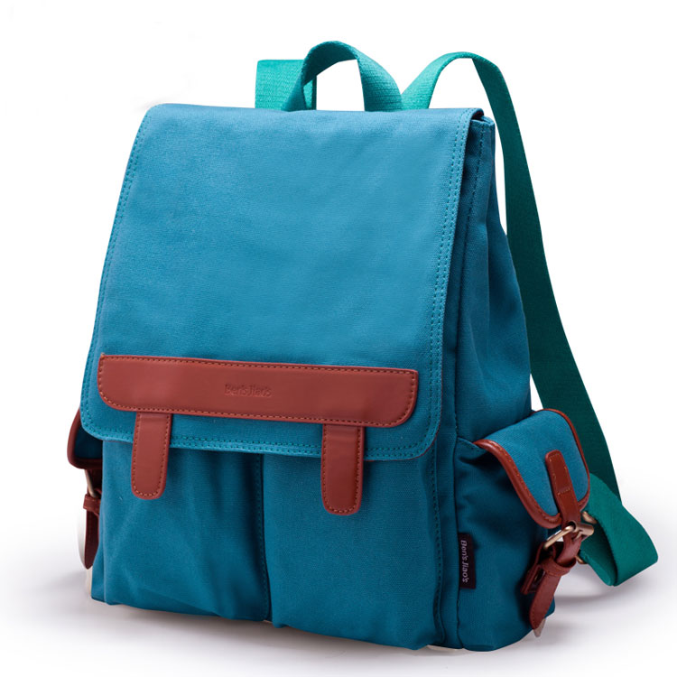 Cool Two Pockets Canvas Backpacks on Luulla